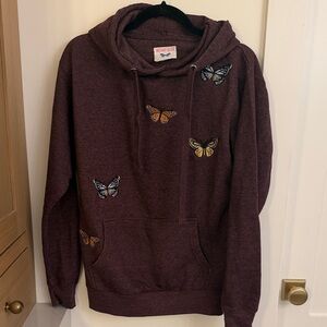 Brittany Allen Butterfly Embellished Hoodie